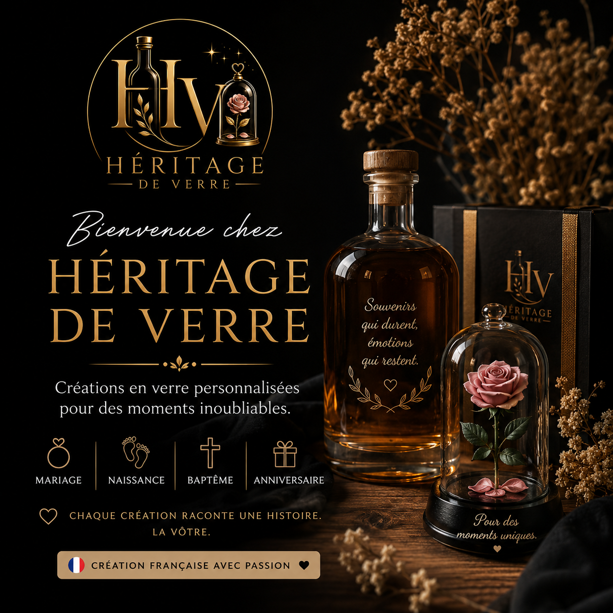 Bouteille Capsule Secrète – Héritage de Verre
